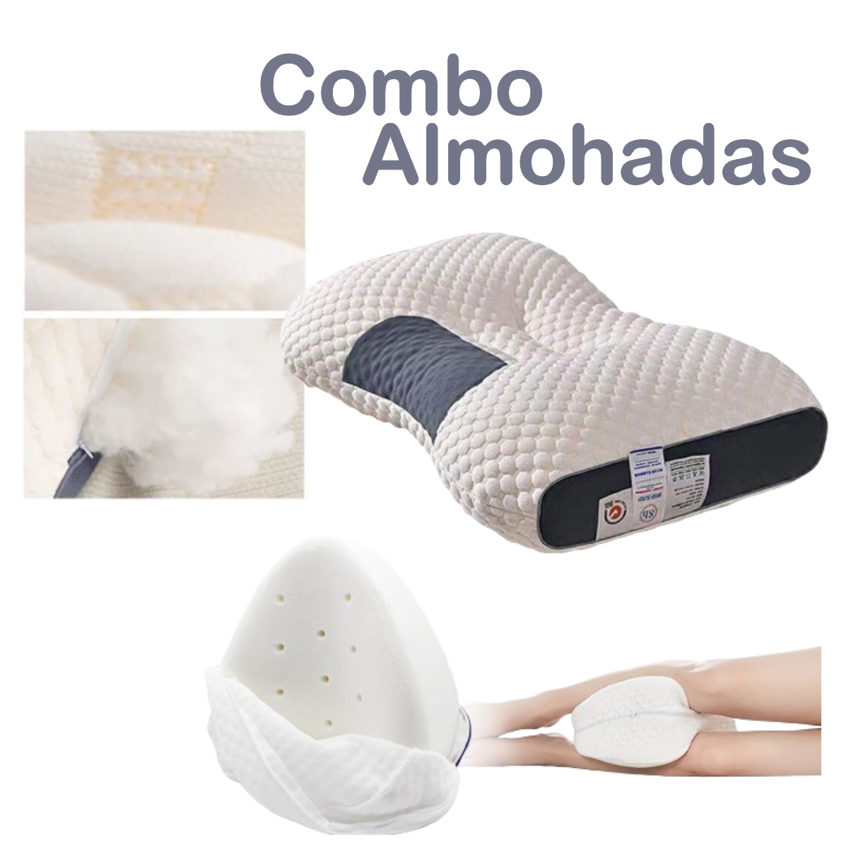 Almohadas Entre pierna + Spa 3D Combo